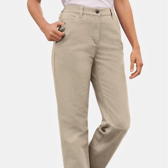 Woman Within | Jeans | Plus Size 8 Tall Womens Jeans Khaki Beige Pants |  Poshmark